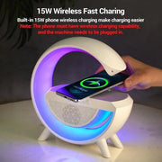 G Shape Led Wireless Charger Speaker